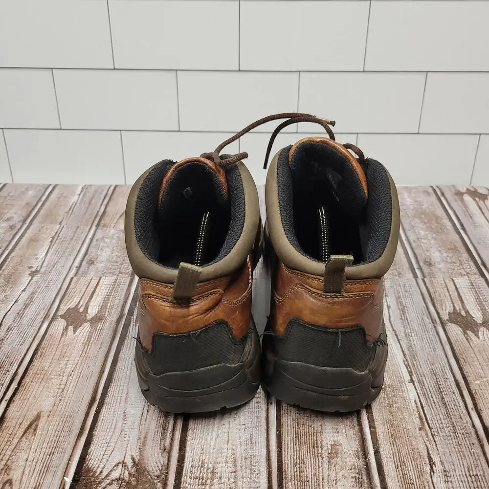 Timberland Trek Travel Leather Hiking Boots Brown Men's Size 11